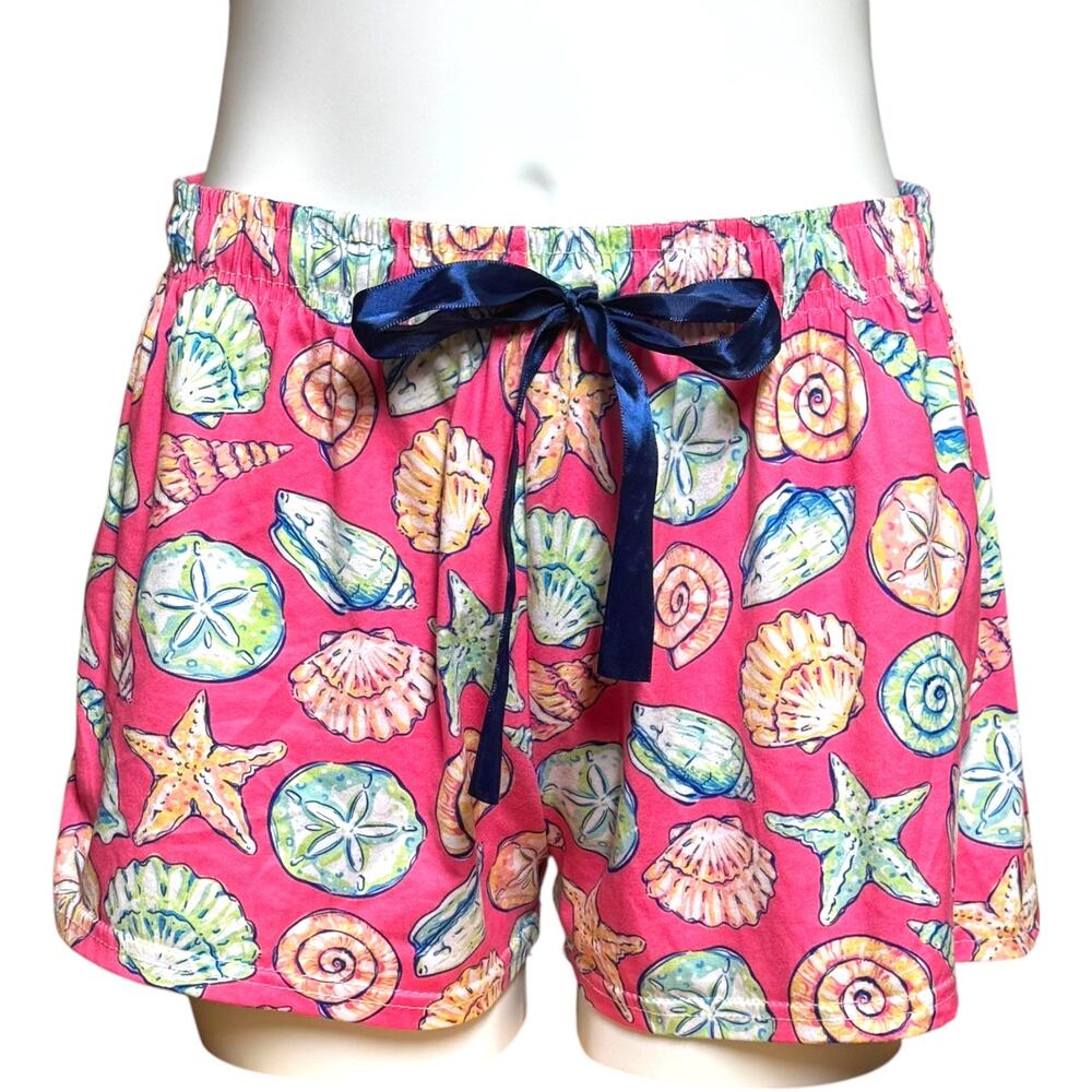 Simply Southern Seashell Lounge Shorts Pink Medium / Large 8-12